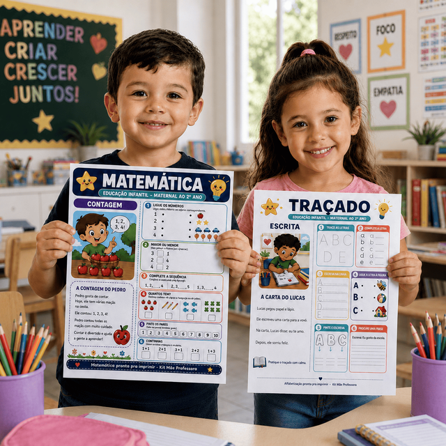 Kit EducaHoje — atividades de alfabetização prontas pra imprimir